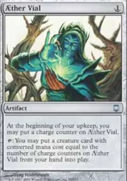 MTG Aether Vial, Darksteel, Heavily Played, English - Image 1