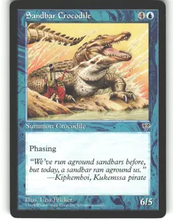 Sandbar Crocodile - Mirage - MTG - Common - # - NM - Image 1