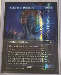 Curator of Destinies (Borderless) (Mana Foil) Foundations Foil - Image 1