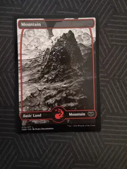 mtg mountain full art 275 innistrad: crimson vow - Image 1