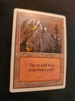 Mountain Unlimited Edition MP Land Mana Red Magic The Gathering MTG Tcg See Pic - Image 2