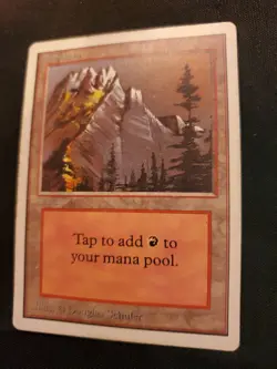 Mountain Unlimited Edition MP Land Mana Red Magic The Gathering MTG Tcg See Pic - Image 3
