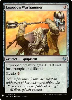X 1 Loxodon Warhammer NM-M C17 216 MTG Magic The Gathering - Image 1