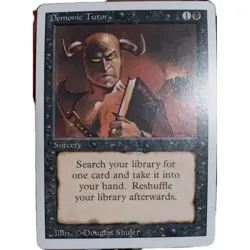NM Demonic Tutor Revised Mtg Magic the Gathering - Image 1