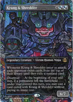 Krang & Shredder Borderless - Teenage Mutant Ninja Turtles - 201 NM - Image 1