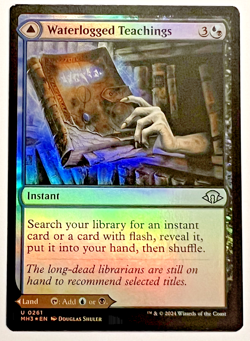 MTG Waterlogged Teachings Modern Horizons 3 Foil NM - Image 1
