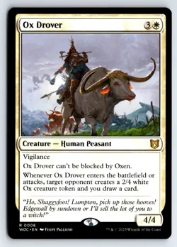 Ox Drover -Commander: Wilds of Eldraine - Image 1