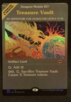 MTG - 1x Treasure Vault - Foil Module Showcase - Adventures Forgotten Realms NM - Image 1