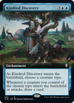 1x Kindred Discovery ~ Extended Art NM-Mint, English Commander Legends: Battle f - Image 1