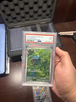 Pokemon Bulbasuar 151 TCG Art Rare Card #166/165 NM/Mint+ Condition PSA9 - Image 1