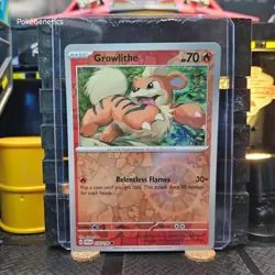 Growlithe Scarlet & Violet Reverse Holo Pokemon TCG 030/198 SV01 Common - Image 1