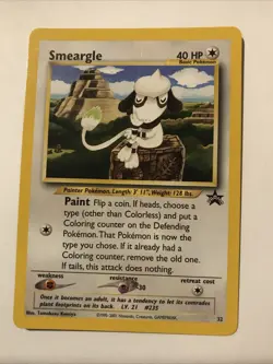 Smeargle #32 Black Star Promo WOTC Pokemon Card - Image 1