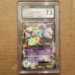 Pokemon Mewtwo EX Promo Holo XY183 Black Star 2016 EX CGC 7.5 Card - Image 1