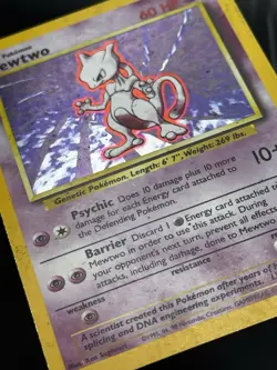 Mewtwo 10/102 Base Set Unlimited - Holo Rare - WOTC - HP - Pokemon Vintage - Image 5