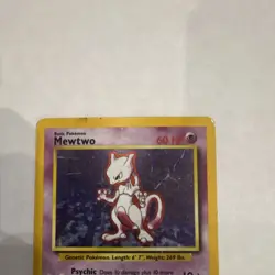 Pokemon Mewtwo Base Set Unlimited 10/102 Holo Rare 1999 - Image 2