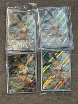 Pokemon TCG Promo Eevee Holo SV021/SV122 Lot of 4 English Sealed 173 Prismatic - Image 1