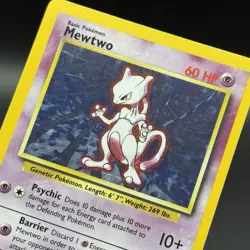 Pokemon TCG Mewtwo Base Set 10/102 Holo Unlimited Holo Rare - Image 4