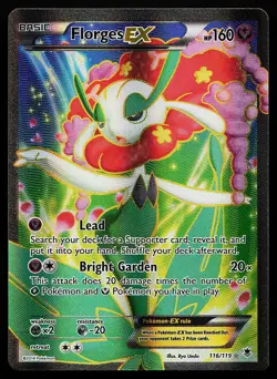 Florges EX 116/119 Ultra Rare Full Art XY Phantom Forces Pokemon Card - Image 1