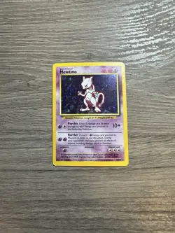 Heavily Played Mewtwo - 10/102 - Holo Rare - Unlimited Edition Pokemon Base Set - Image 2