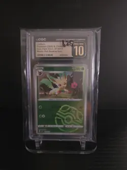 CGC 10 PRISTINE Leafeon 07 09/15 Master Ball Pokemon Gem Pack Vol 2 S. Chinese - Image 1