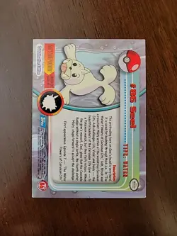 LP! 2000 Topps Pokemon #86 Seel TV Animation Series 2 Blue Logo - Image 2