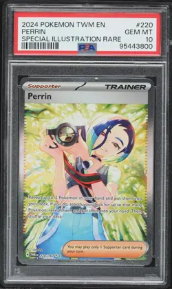 POKEMON TWM EN-TWILIGHT MASQUERADE 220 PERRIN SPECIAL ILLUSTRATION RARE PSA 10 - Image 1