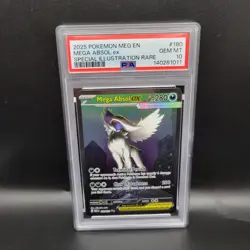 Pokemon TCG Mega Evolution #180 Mega Absol ex Special Illustration PSA 10 GEM MT - Image 1