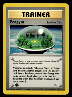 Pokemon TCG Neo Genesis #084/111 Ecogym 1st Edition LP+ - Image 1