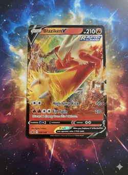 Pokemon Blaziken V Rapid Strike V 2021 English - Image 1