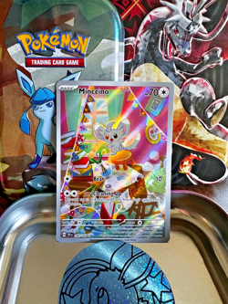 Pokemon TCG Minccino 182/162 SV Temporal Forces Mint IRS - Image 1