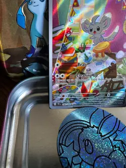 Pokemon TCG Minccino 182/162 SV Temporal Forces Mint IRS - Image 5