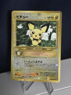 Pokemon TCG Pichu #172 Neo Premium File 2 Holo Japanese Vintage LP bonus gifts - Image 3