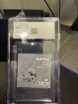 1999 Artbox Pokemon Stickers Series 1 Prism #Pr02 Bulbasaur Sticker CGC 9 - Image 2