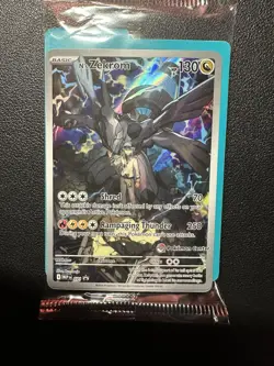 N's Zekrom 031 Ascended Heroes ETB Promo POKEMON CENTER STAMP - SEALED IN HAND - Image 3