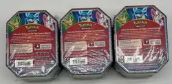 Lot of (3) Pokemon TCG Evolution Celebration Tin Leafeon GX Sealed - Image 2