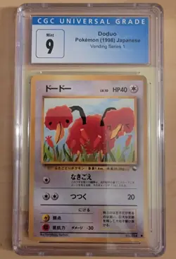 Doduo - Pokemon 1998 Japanese Vending Series 1 CGC Universal - Grade Mint 9 - Image 1