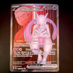 Pokemon Team Rocket's Mewtwo ex 213/182 Sv10: Destined Rivals Holo Ultra Rare EX - Image 1