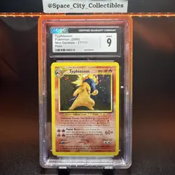 Pokemon TCG Typhlosion 17/111 Neo Genesis 2000 Holo Rare CGC 9 - Image 1