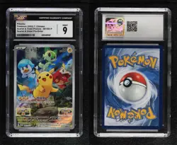 FA - Pikachu (S/V Pre-Order) Chinese Pokemon Scarlet & Violet (SVP) CGC 9 Mint - Image 3