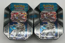 Lot of (2) Pokemon TCG Legends of Alola Tin Solgaleo GX Sealed - Image 1