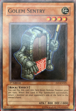 Golem Sentry (FET-EN025) Yu-Gi-Oh! COMMON 1st Edition Card - Image 1