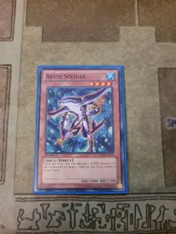 YUGIOH ABYSS SOLDIER SDRE-EN014 COMMON 1ST ED NM - Image 1