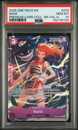 ONE PIECE 2025 PREM. NAMI CARD COLLECT. -BEST SELECTION VOL.4 - #070 PSA 10 - Image 1
