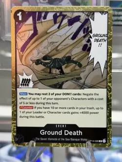 Ground Death OP14-096 The Azure Sea's Seven Gold Foil - ONE PIECE TCG English NM - Image 1
