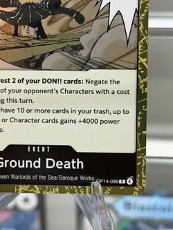 Ground Death OP14-096 The Azure Sea's Seven Gold Foil - ONE PIECE TCG English NM - Image 4
