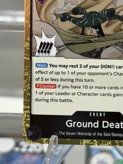 Ground Death OP14-096 The Azure Sea's Seven Gold Foil - ONE PIECE TCG English NM - Image 5