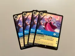 Disney Lorcana TCG Winterspell Belle - Snowfield Strategist x4 Play Set - Image 1