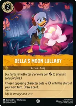 Disney Lorcana Whispers in the Well Common Non Foil - 28 Della's Moon Lullaby - Image 1