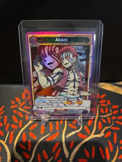 Union Arena TCG Demon Slayer Akaza UA05BT/KMY-1-052 SR Holo ENGLISH - Image 1