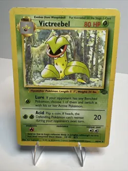CREASED Victreebel 30/64 Regular/Non-Holo Jungle AUTHENTIC Pokemon Card - Image 1